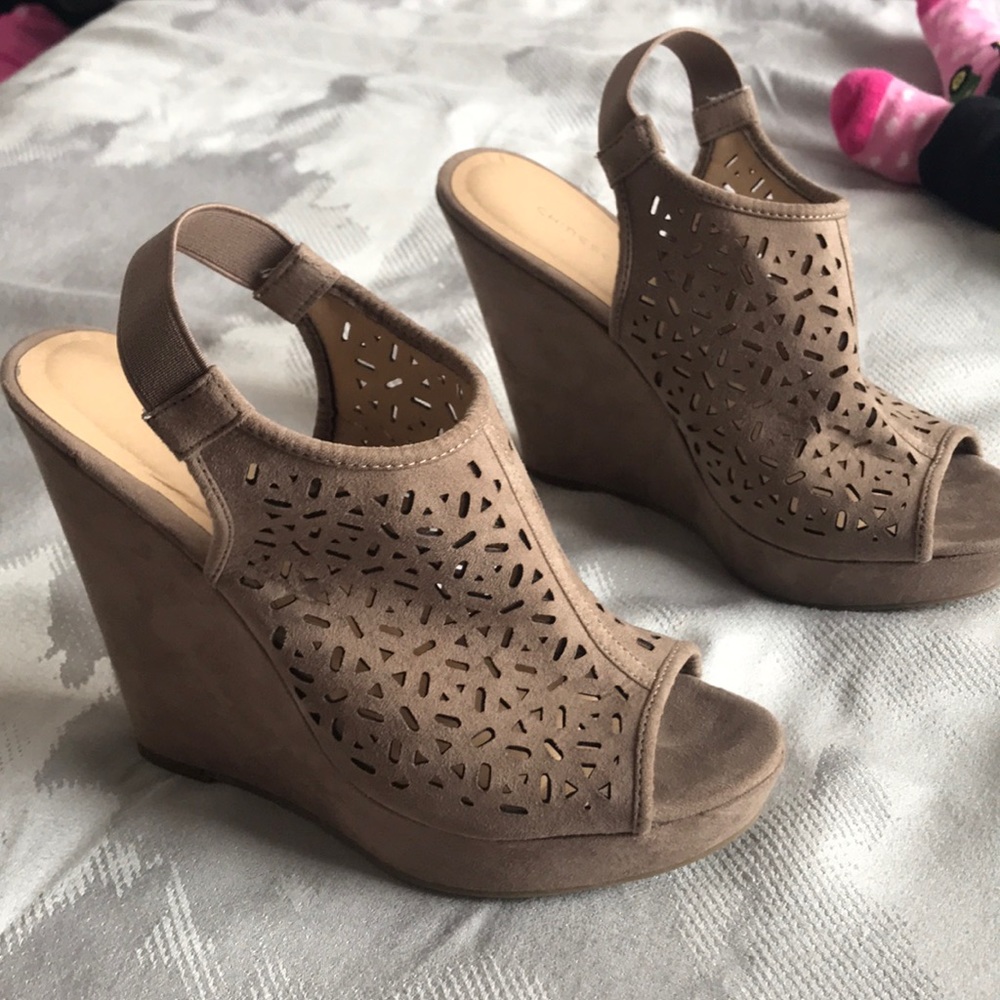 Francesca’s wedges only worn once!